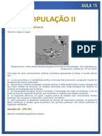 População II - Questões de Demografia