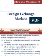 Foreign Exchange Markets