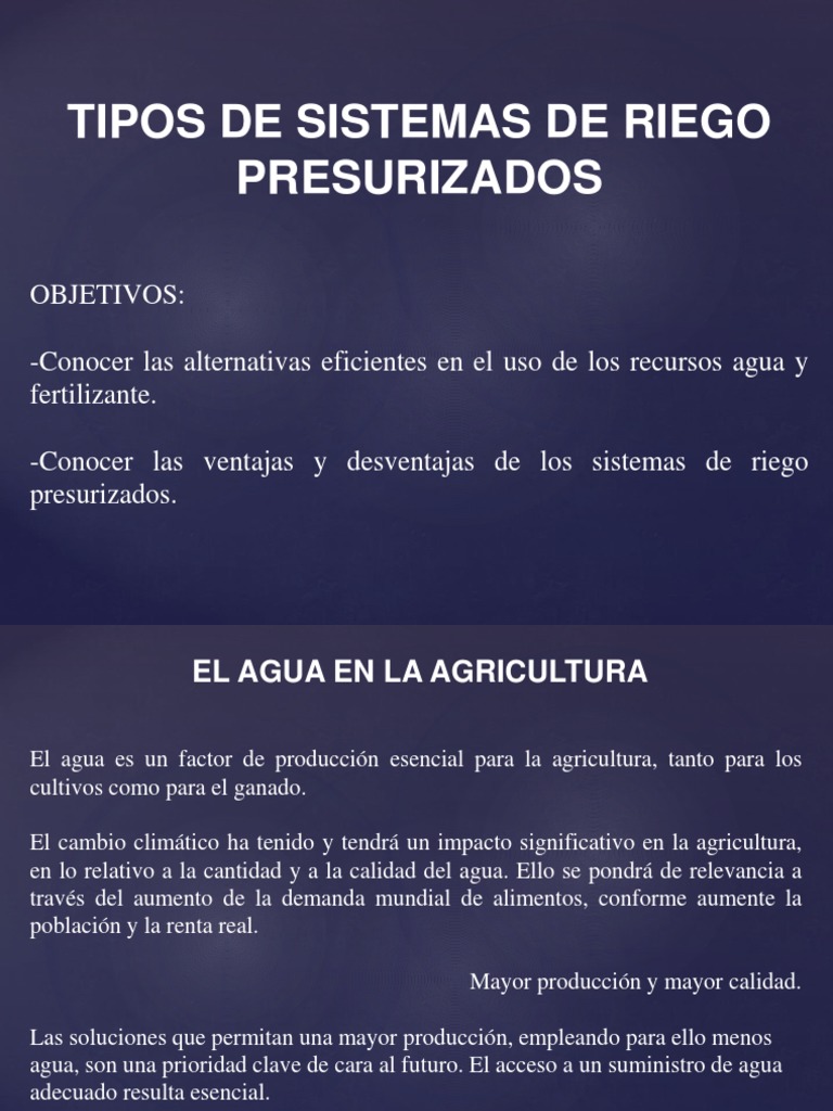 Generalidades de Sistemas de Riego PDF