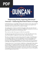 Embracing Real School Choice in Georgia