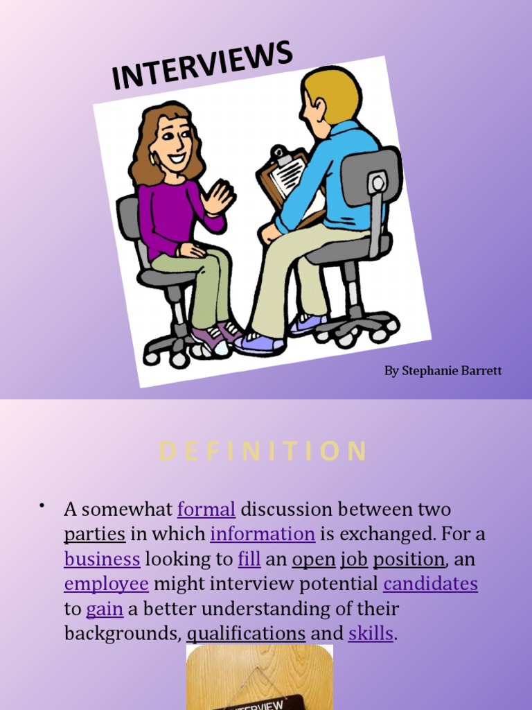 Interviews Task | PDF | Career & Growth