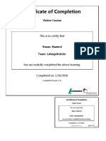 Certificate With Cut-Out Report PDF