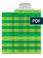 Fechas Servicio Social