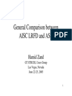 General Comparison Between Aisc LRFD and Asd: Hamid Zand