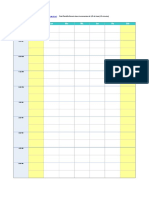 Plantilla de Excel para Horario Escolar