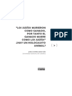 Los Judíos Murieron Como Ganado Por La Tanto El Ganado Muere Como Los Judíos ¿Hay Un Holocausto Animal?