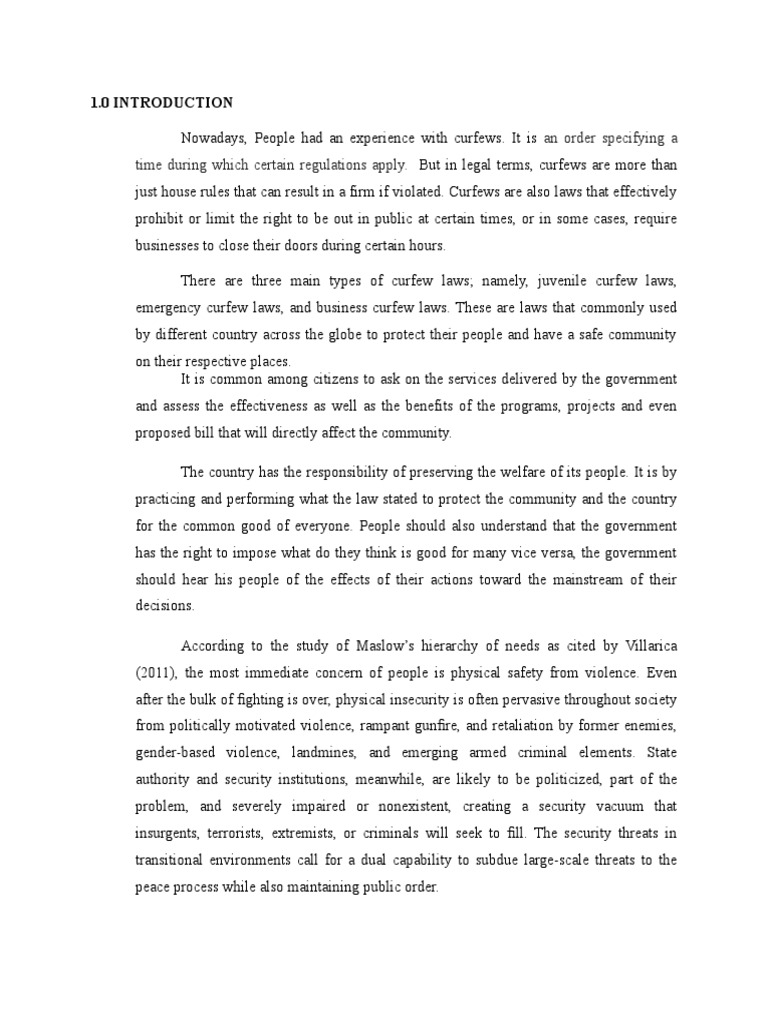 Evaluating Curfew Effectiveness in Valenzuela | PDF | Survey ...