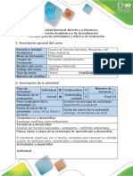 Guía Actividades y Rubrica de Evaluación Fase 1 - Reconocer Conflictos