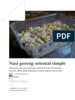 Nasi Goreng Oriental Simple