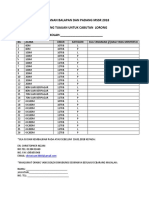 Borang Tinjauan Untuk Cabutan Lorong MSSR 2018