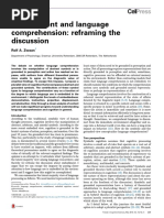 Embodiment and Language Comprehension: Reframing The Discussion