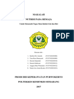 Cover Makalah Nutrisi Pada Remaja