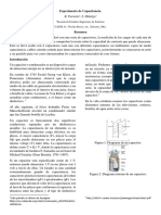 Experimento de Capacitores