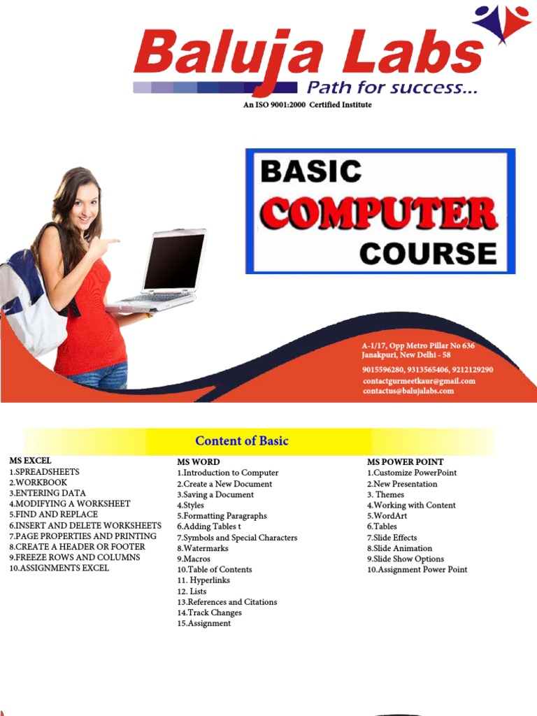 Basic MS Office Training Guide | PDF