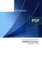 Dynamics GP 2015 Installation Instructions