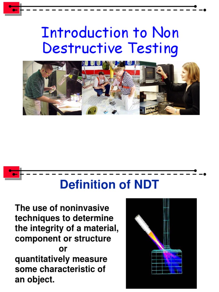 Introduction To Non Destructive Testing Pdf Electromagnetic