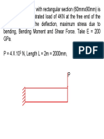 1. Acantilever Beam With Point Load