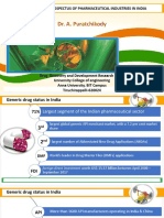 Dr. A. Puratchikody: Problems and Prospectus of Pharmaceutical Industries in India