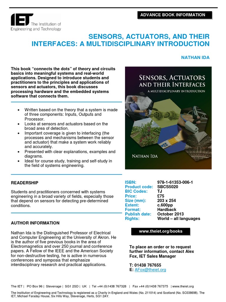 Sensors and Actuators in Systems Engineering | PDF | Engineering ...