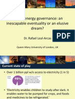 Global Energy Governance: An Inescapable Eventuality or An Elusive Dream?