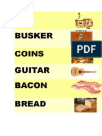 CAT Busker Coins Guitar Bacon Bread