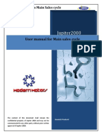 Jupiter2000: User Manual For Main Sales Cycle