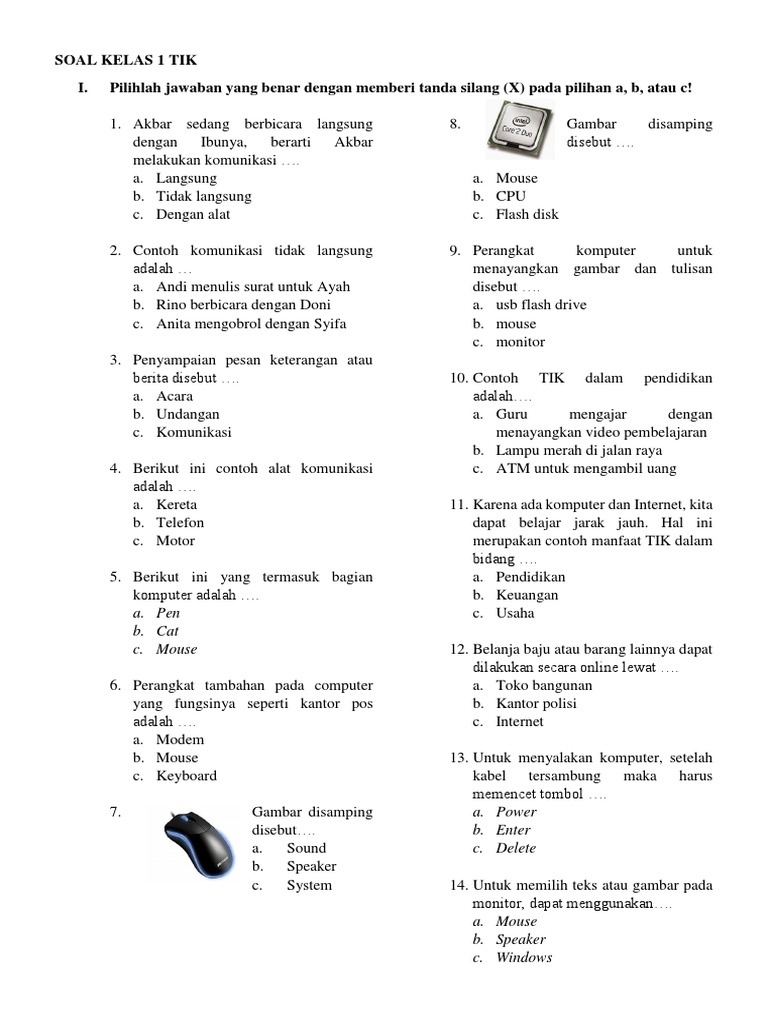 Contoh Soal Tentang Peralatan Dan Perlengkapan Kantor