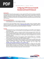 Configuring Vpns Between Sonicos Standard and Sonicos Enhanced