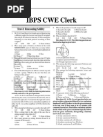 Clerk Mock Test | PDF | Fraction (Mathematics) | Banks