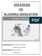 Procedure ON Bladder Irrigation: SUBMITTED TO: Mr. EKE Lama Tamang