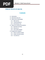 UNIT 4 Field Tests in Rock