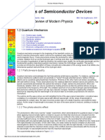 Principles of Semiconductor Devices: Chapter 1: Review of Modern Physics