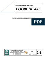 Central de Betão IMER mod. ORU LOGIK DL 4-8 - Manual de Sobresselentes