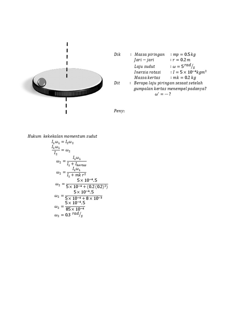 Contoh soal essay hukum kekekalan momentum image