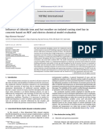 NDT verification of chloride and temperature effects on reinforced concrete corrosion