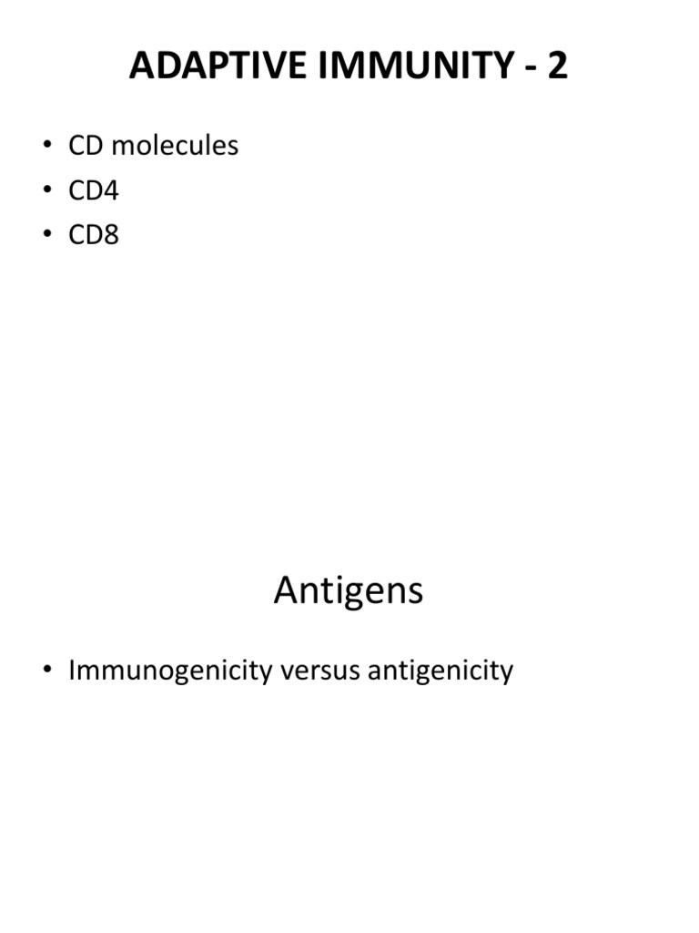 Overview of Adaptive Immunity Components | PDF | Antibody | Antigen