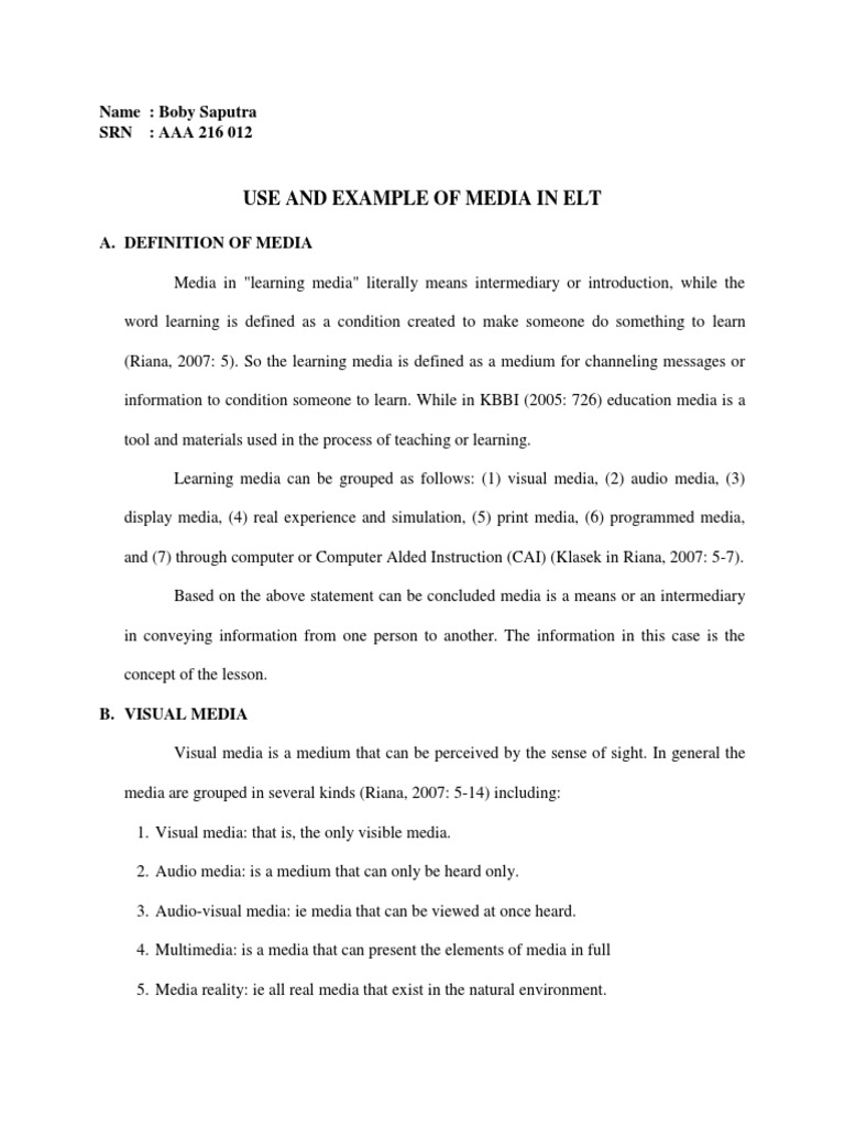 MEDIA DEFINITION MEANING visual data 2