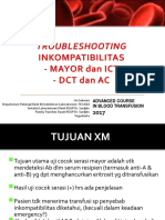 Advanced, Troubleshooting Inkompatibilitas Mayor, Ict, DCT, Ac