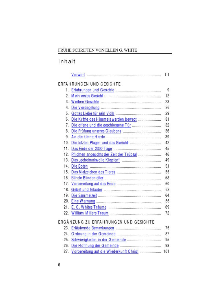Ellen Gould White Frühe Schriften - 