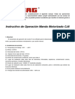 Instructivo Mando Motorizado CJ6