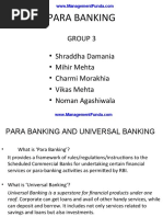 Para Banking by Management Fund A