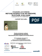 Curs Metode Interactive de Predarea Invatare Evaluare