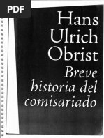 HANS ULRICH OLBRIST - Breve Historia Del Comisariado | PDF ...