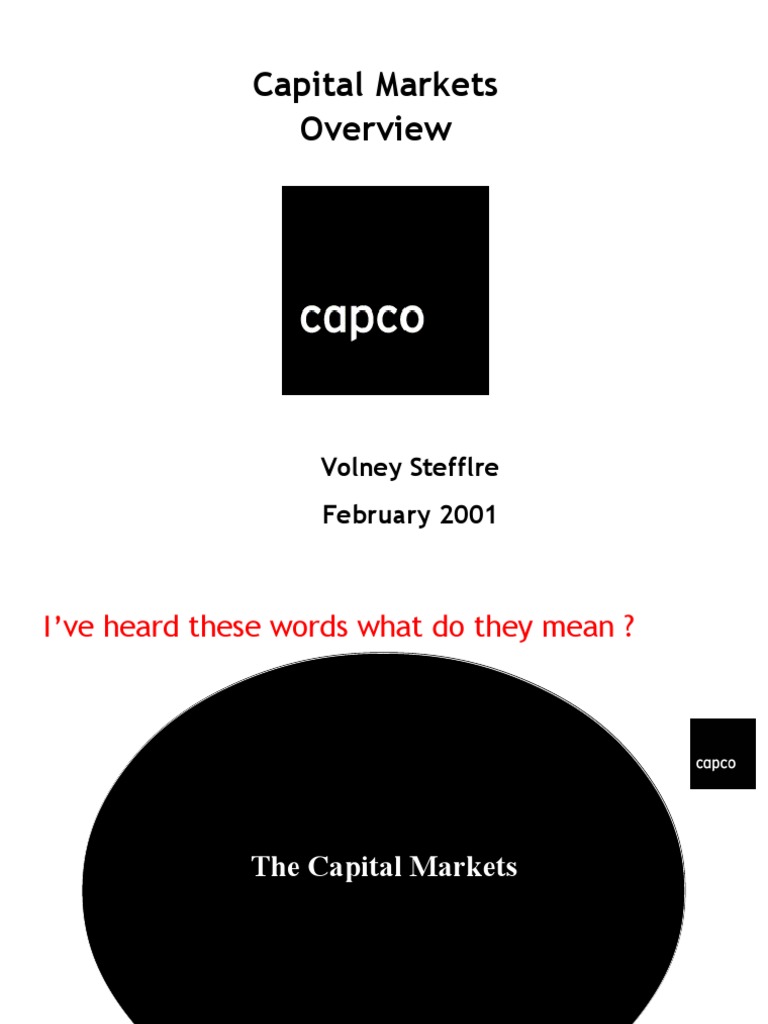 Capco Capital Mkt.v2 | PDF | Clearing (Finance) | Futures Contract