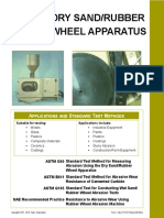 DrySand/Rubber wheel apparatus