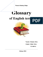 Glossary: of English Terms
