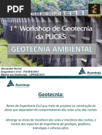 1° Workshop de Geotecnia PUCRS 2016 - GEOTECNIA AMBIENTAL