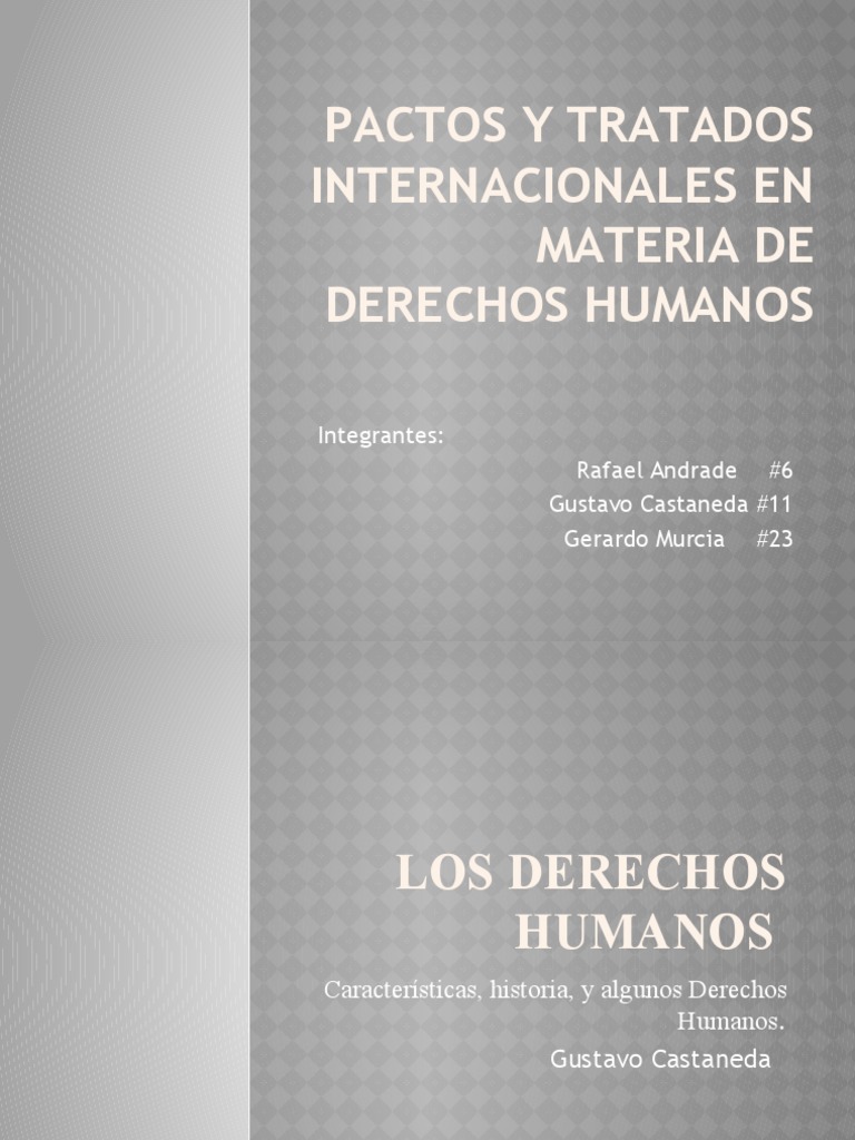 Los Derechos Humanos ( DDHH en El Salvador )