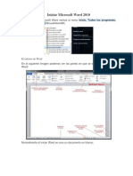 Iniciar Microsoft Word 2010
