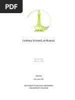 Control System Lab Manual Revised Version Winter 2017